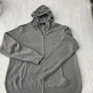 Quince Gray cashmere Hoodie Sweater